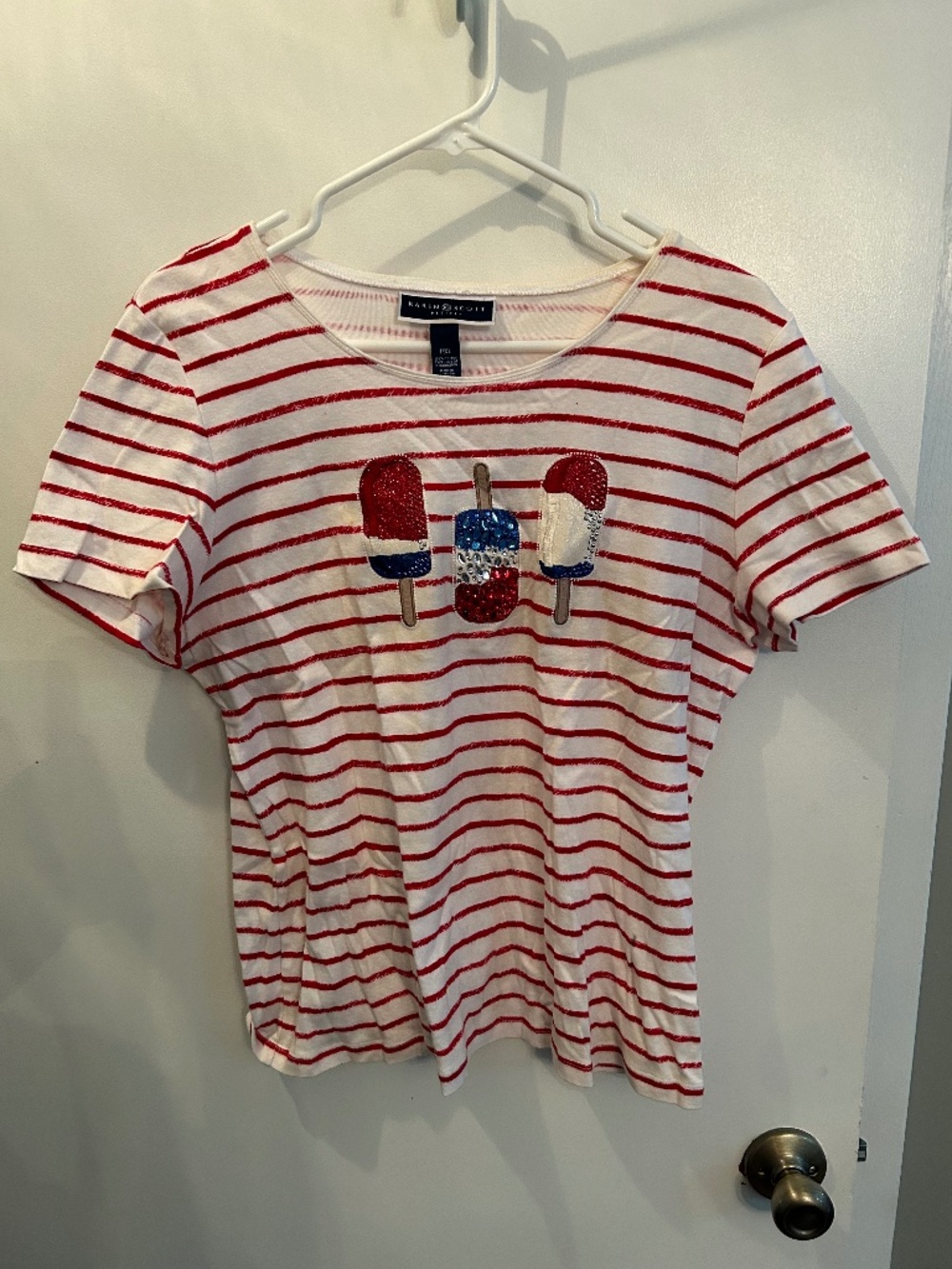 Karen Scott Petites Popsicle Shirt
